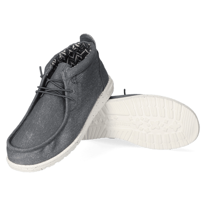 Wally Mid Canvas Herren Halbschuhe Grey