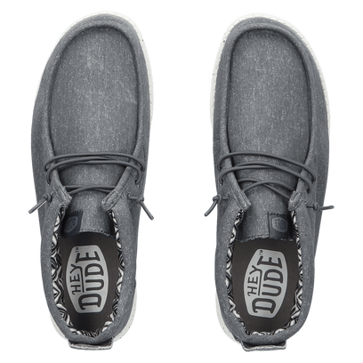 Wally Mid Canvas Herren Halbschuhe Grey