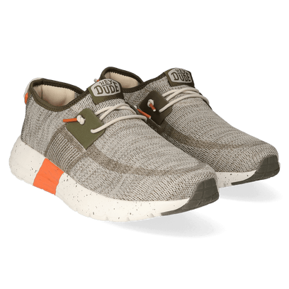 Sirocco Sport Mode Herren Sneakers Green/Dusty Olive/Orange