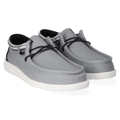 Wally Letterman Herren Halbschuhe Light Grey/White