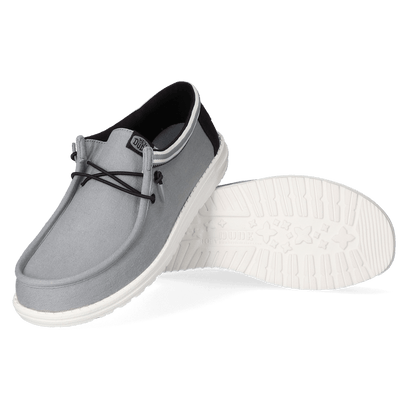 Wally Letterman Herren Halbschuhe Light Grey/White