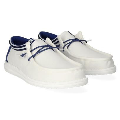 Wally Letterman Herren Halbschuhe White/Blue
