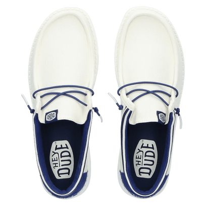 Wally Letterman Herren Halbschuhe White/Blue