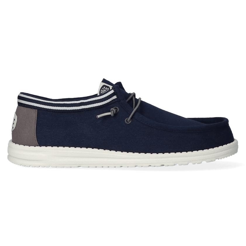 Wally Letterman Herren Halbschuhe Navy/Grey
