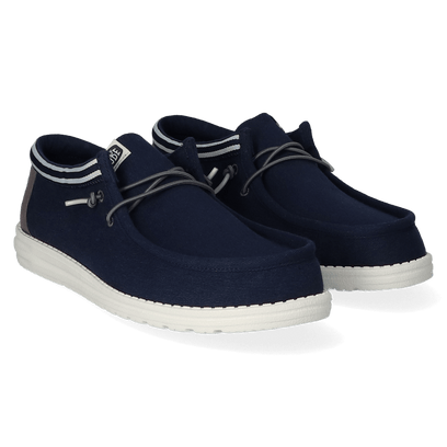 Wally Letterman Herren Halbschuhe Navy/Grey