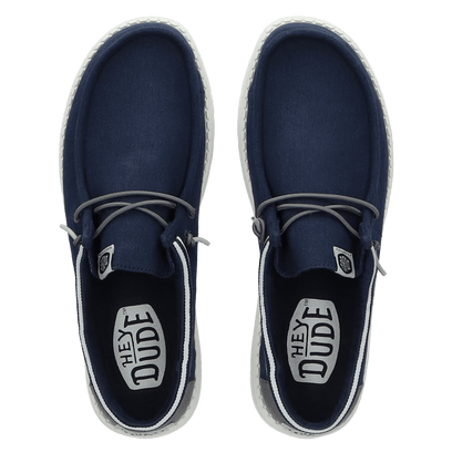 Wally Letterman Herren Halbschuhe Navy/Grey
