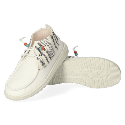 Wendy Mid Boho Mix Damen Boots Baja Cream