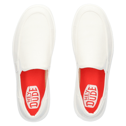 Sunapee Canvas Herren Halbschuhe White/White