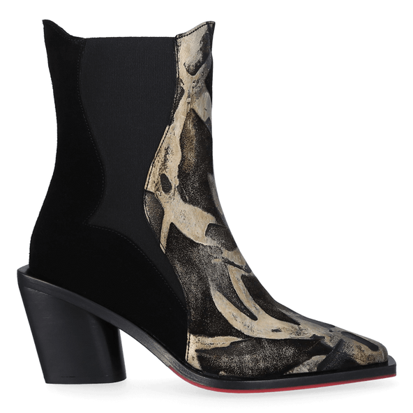 Ohio Damen Stiefeletten Safari/Black Ohio Damen Stiefeletten Safari/Black