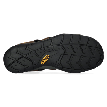 Clearwater CNX Herren Leder-Wandersandalen Dark Earth/Black