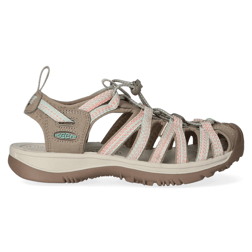 Whisper Damen Wandersandalen Taupe/Coral