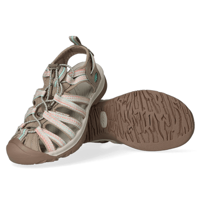Whisper Damen Wandersandalen Taupe/Coral