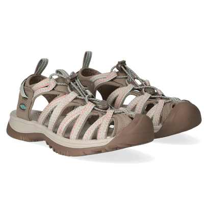 Whisper Damen Wandersandalen Taupe/Coral