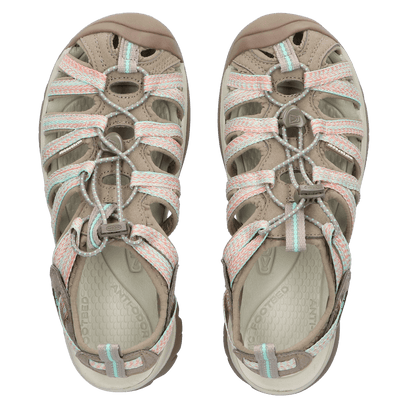 Whisper Damen Wandersandalen Taupe/Coral