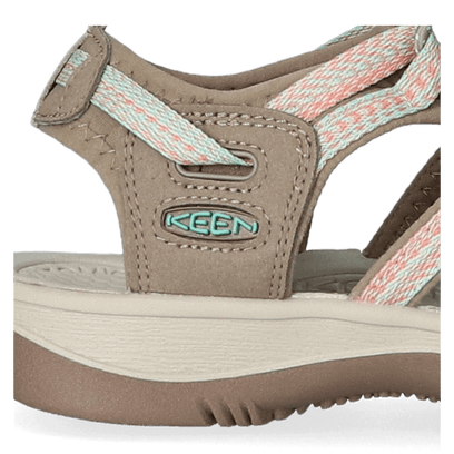 Whisper Damen Wandersandalen Taupe/Coral