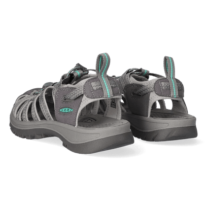 Whisper Damen Wandersandalen Medium Grey/Peacock Green