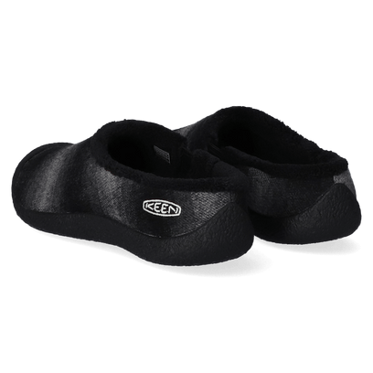 Howser Slide Damen Slip-On Black Plaid/Dark Grey