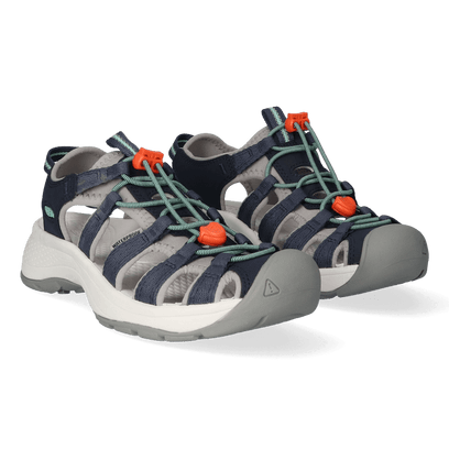 Astoria West Damen Wandersandalen Navy/Beveled Glass