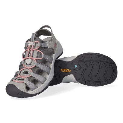 Astoria West Damen Wandersandalen Grey/Coral