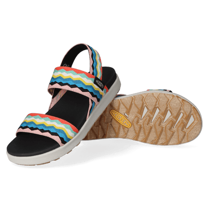 Elle Backstrap Damen Sandalen Black/Peach Pearl