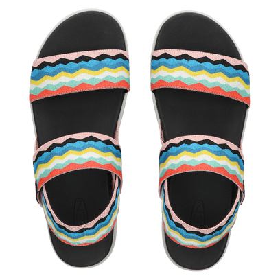 Elle Backstrap Damen Sandalen Black/Peach Pearl