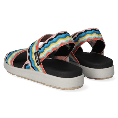 Elle Backstrap Damen Sandalen Black/Peach Pearl