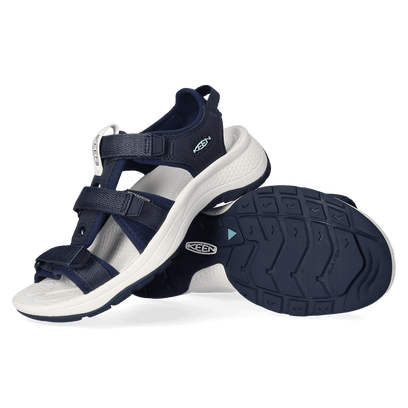 Astoria West Damen Wandersandalen Blue Nights/Black Iris