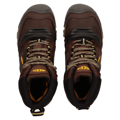Ridge Flex Mid Herren Wanderschuhe Coffee Bean/Keen Yellow