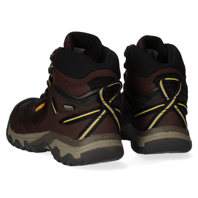 Ridge Flex Mid Herren Wanderschuhe Coffee Bean/Keen Yellow