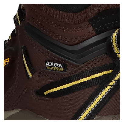Ridge Flex Mid Herren Wanderschuhe Coffee Bean/Keen Yellow