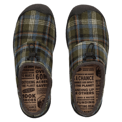Howser III Slide Herren Slip-On Green Plaid/Black