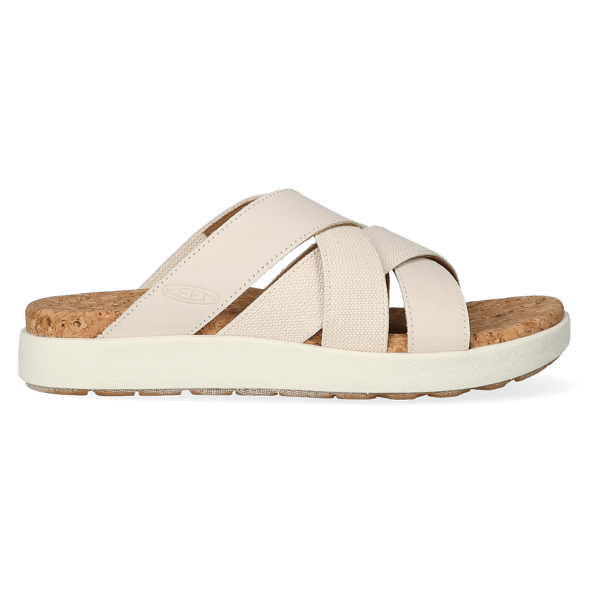 Elle Mixed Slide Damen Pantoletten Birch/Star White
