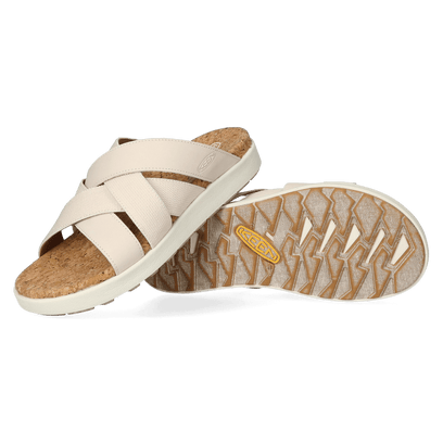 Elle Mixed Slide Damen Pantoletten Birch/Star White