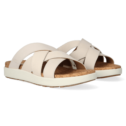 Elle Mixed Slide Damen Pantoletten Birch/Star White