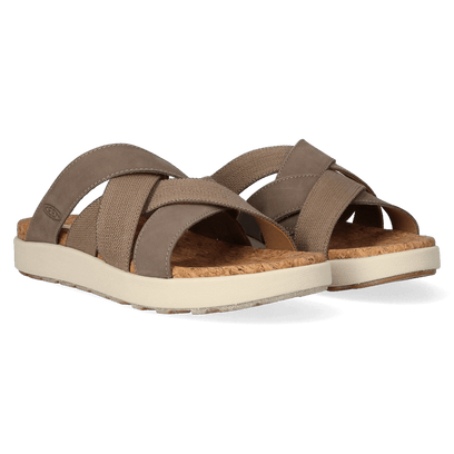 Elle Mixed Slide Damen Pantoletten Brindle/Birch