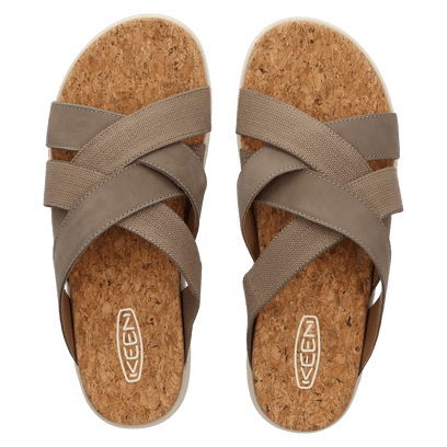 Elle Mixed Slide Damen Pantoletten Brindle/Birch