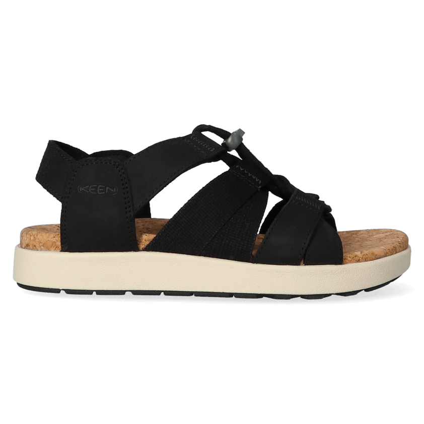 Elle Mixed Strap Damen Sandalen Black/Birch