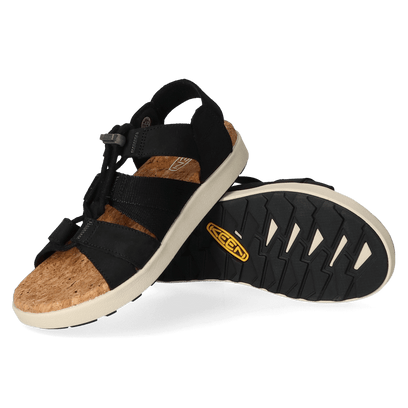 Elle Mixed Strap Damen Sandalen Black/Birch