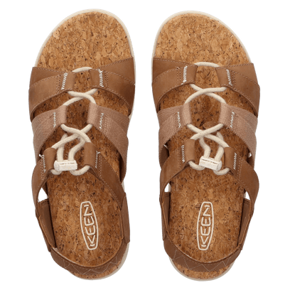 Elle Mixed Strap Damen Sandalen Toasted Coconut/Birch