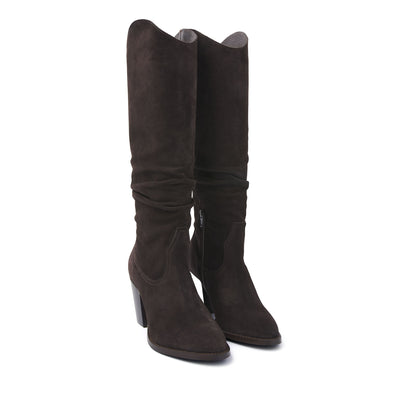 Hohe Damenstiefel 57.318 Dark Brown