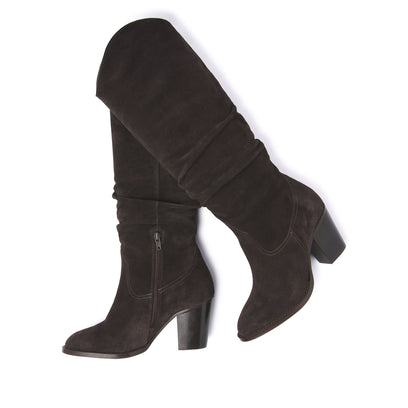 Hohe Damenstiefel 57.318 Dark Brown