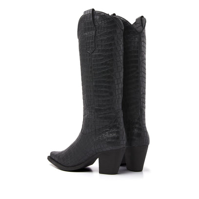 Hohen Damenstiefel 57.321 Black