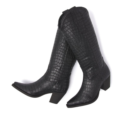 Hohen Damenstiefel 57.321 Black