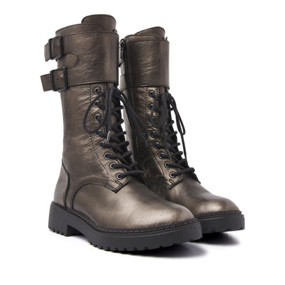 Damen Biker Boots 67.032 Bronze