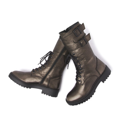 Damen Biker Boots 67.032 Bronze