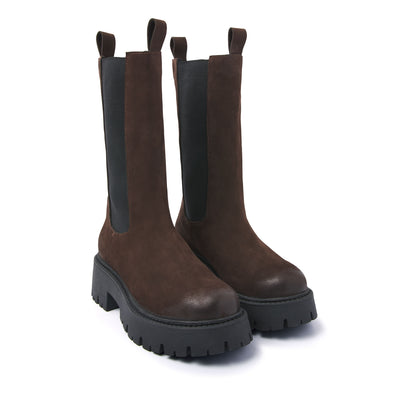 Damen Chelsea Boots 67.053 Dark Brown