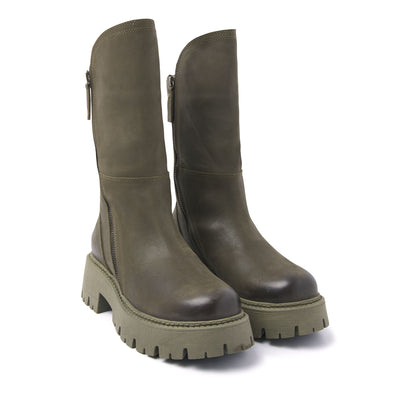 Damen Biker Boots 67.056 Green