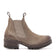 Lia Damen Leder Chelsea-Boots Taupe