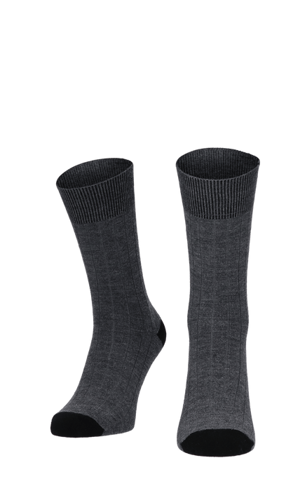 Chelsea Rib Herrensocken Charcoal