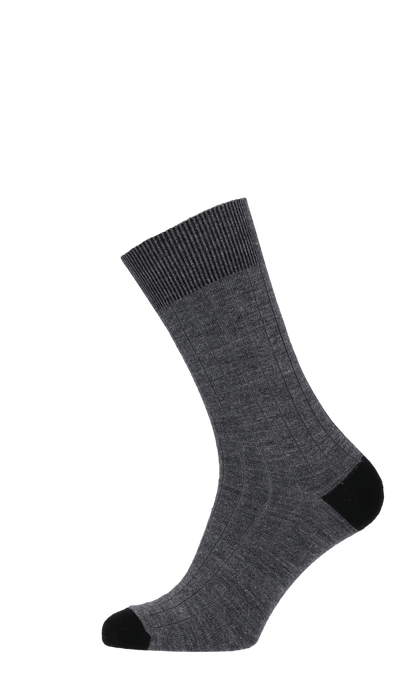 Chelsea Rib Herrensocken Charcoal